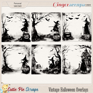 Vintage Halloween Overlays 09