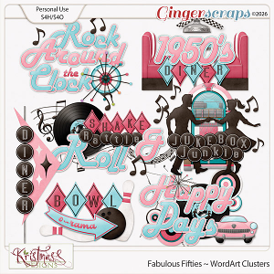 Fabulous Fifties WordArt