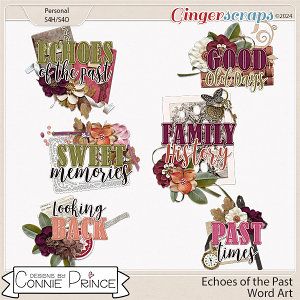 Echoes Of The Past - Word Art Pack by Connie Prince