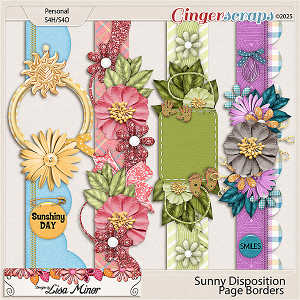 Sunny Disposition Page Borders from Designs by Lisa Minor