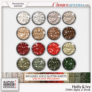 Holly & Ivy Glitters by Aimee Harrison