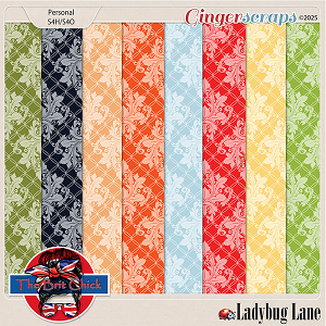 Ladybug Lane Damask Papers By The Brit Chick