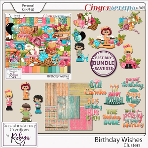 Birthday Wishes Collection by Scrapbookcrazy Creations