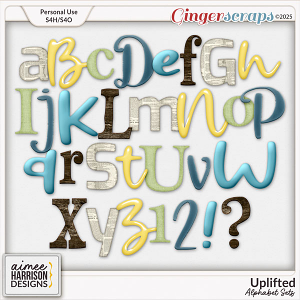 Uplifted Alphabet Sets by Aimee Harrison
