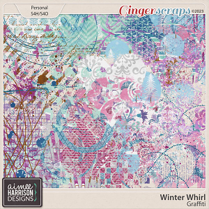 Winter Whirl Graffiti by Aimee Harrison