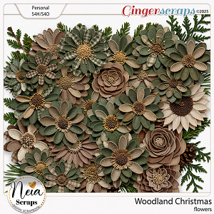 Woodland Christmas -  Flowers - by Neia Scraps
