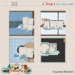 Country Kitchen Quick Pages by The Scrappy Kat