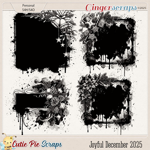 Joyful December 2025 Photo Masks