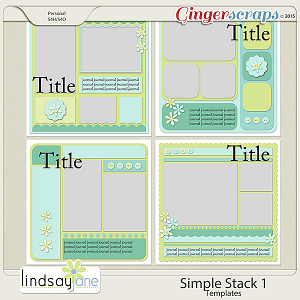 Simple Stack 1 Templates by Lindsay Jane