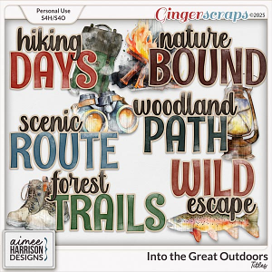 Into the Great Outdoors Titles by Aimee Harrison