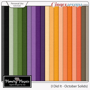 I Did It-October Solids by Memory Mosaic