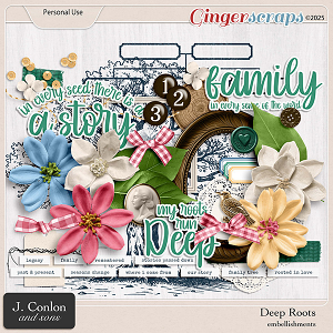 Deep Roots Embellishments by J. Conlon and Sons