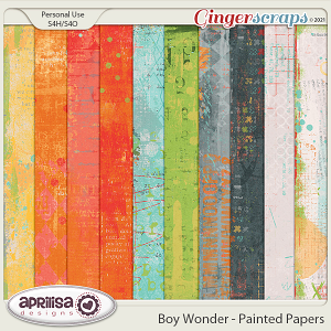 Boy Wonder - Painted Papers by Aprilisa Designs
