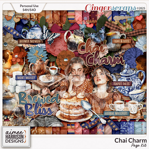 Chai Charm Page Kit by Aimee Harrison