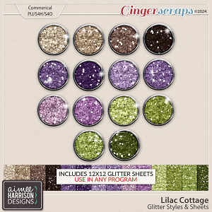 Lilac Cottage Glitters by Aimee Harrison