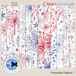 Fireworks Paper Pack 1 by Wetfish Designs   