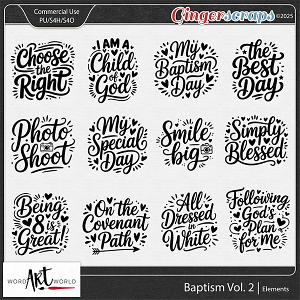 Baptism Vol 2 Word Art Baptism Vol 2 Word Art