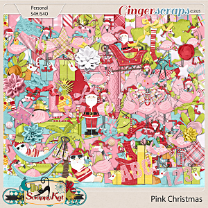 Pink Christmas Kit by The Scrappy Kat