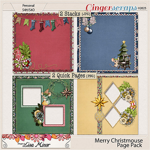 Merry Christmouse Page Pack from Designs by Lisa Minor