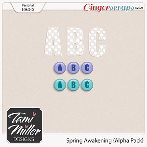 Spring Awakening Alpha Pack by Tami Miller Designs Spring Awakening Alpha Pack by Tami Miller Designs