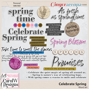 Celebrate Spring-Word art