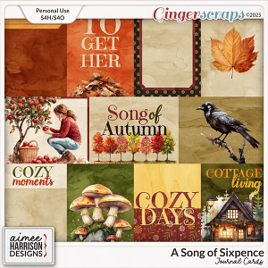 A Song of Sixpence Journal Cards by Aimee Harrison A Song of Sixpence Journal Cards by Aimee Harrison