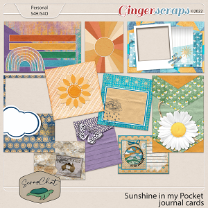 Sunshine in my Pocket Journal Cards by ScrapChat Design