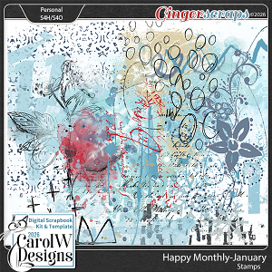 Happy Monthly-{January} Stamps
