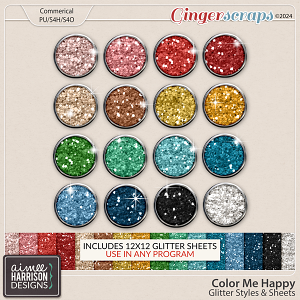 Color Me Happy Glitters by Aimee Harrison