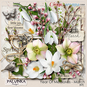 Year Of Memories - March Kit by Palvinka Designs