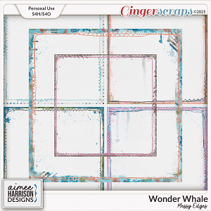 Wonder Whale Messy Edges by Aimee Harrison