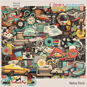 Retro Tech Kit by The Scrappy Kat
