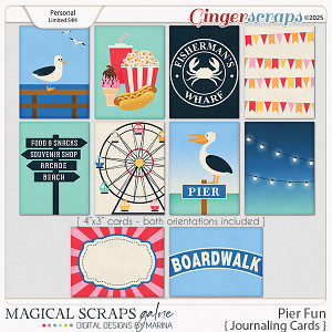 Pier Fun (journaling cards)