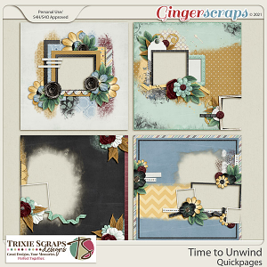 Time to Unwind Quickpages by Trixie Scraps Designs