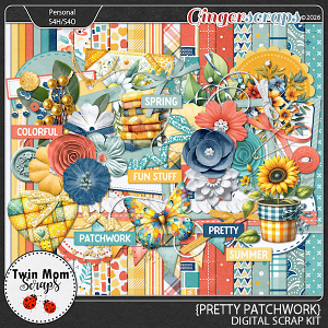 Pretty Patchwork - KIT by Twin Mom Scraps