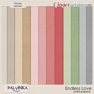 Endless Love Solid Papers by Palvinka Designs