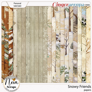 Snowy Friends - Papers - by Neia Scraps Snowy Friends - Papers - by Neia Scraps