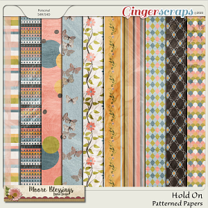 Hold On Pattern Paper Pack by Moore Blessings Digital Design