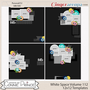White Space Volume 112 - 12x12 Temps (CU Ok) by Connie Prince