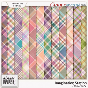 Imagination Station Plaid Papers by Aimee Harrison
