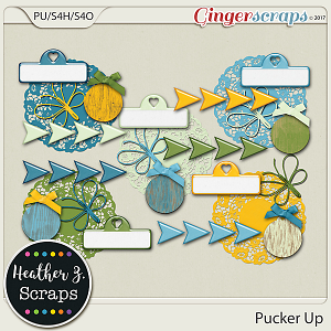 Pucker Up ACCENTS by Heather Z Scraps