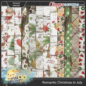 Romantic Christmas In July Wood Papers