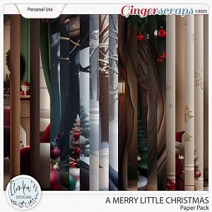 A Merry Little Christmas Paper Pack by Ilonka's Designs