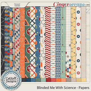 Blinded Me With Science - Papers by CathyK Designs
