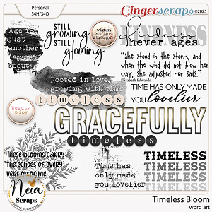 Timeless Bloom - Word Art - by Neia Scraps