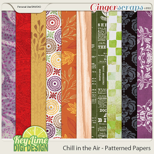 Chill In The Air Patterned Papers 