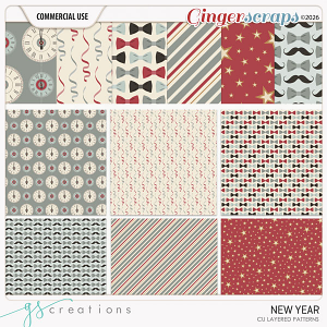 New Years Patterns (CU) by GS Creations