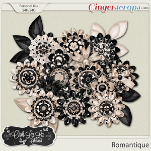 Romantique Layered Flowers by Ooh La La Scraps