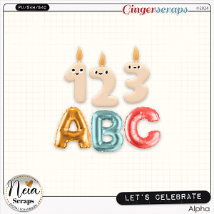 Let's Celebrate - Alpha - by Neia Scraps