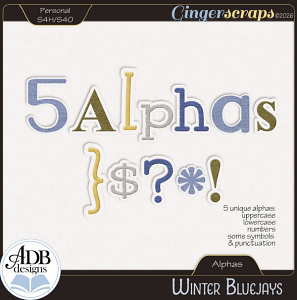 Winter Bluejays Alphas by ADB Designs